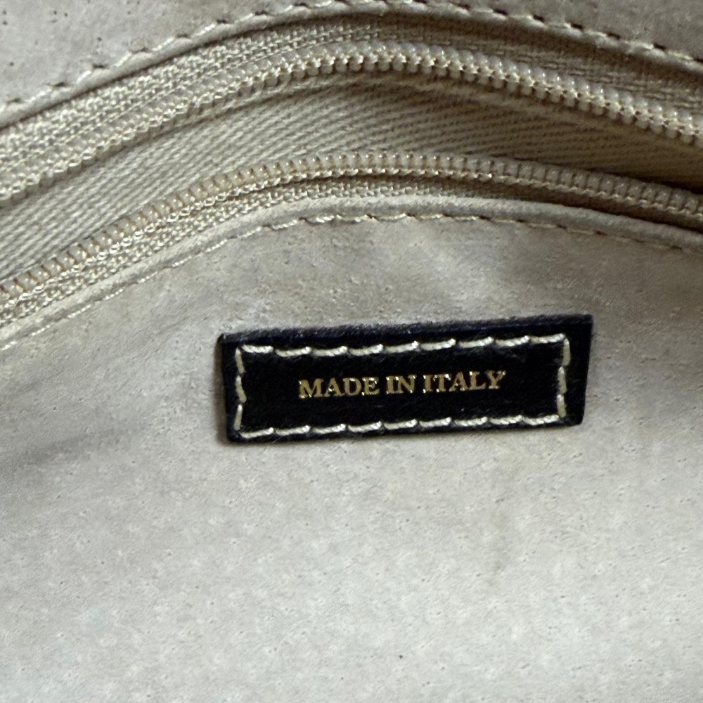 Kate Spade New York Vintage Black Leather Shoulder Bag Made in Italy 11232 - Picture 3 of 12
